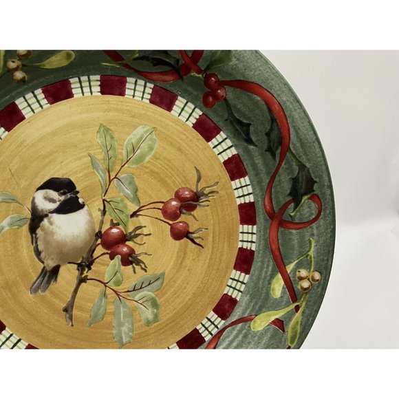 LENOX Winter Greetings Chickadee Everyday by Catherine McClung Dinner Plate - Picture 9 of 16